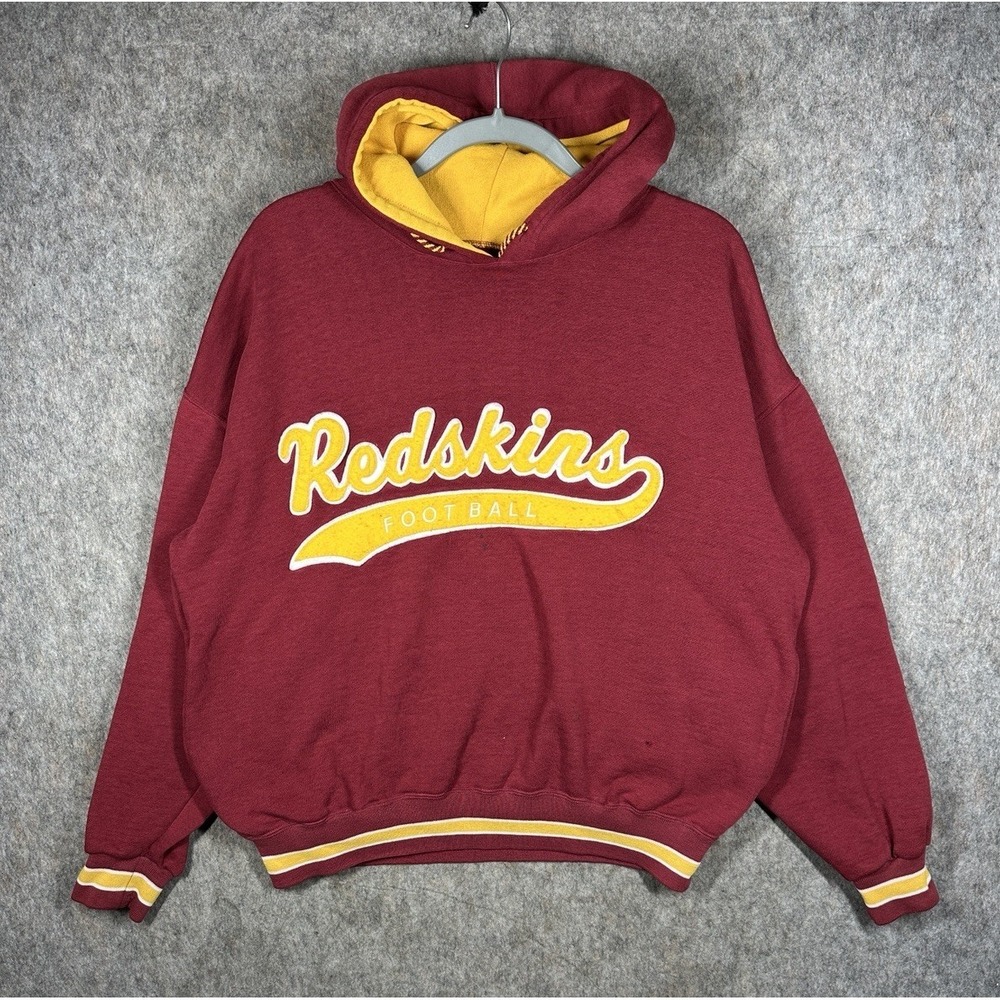 Vintage 90s Starter Washington Redskins NFL Hoodie Sweatshirt Mens L